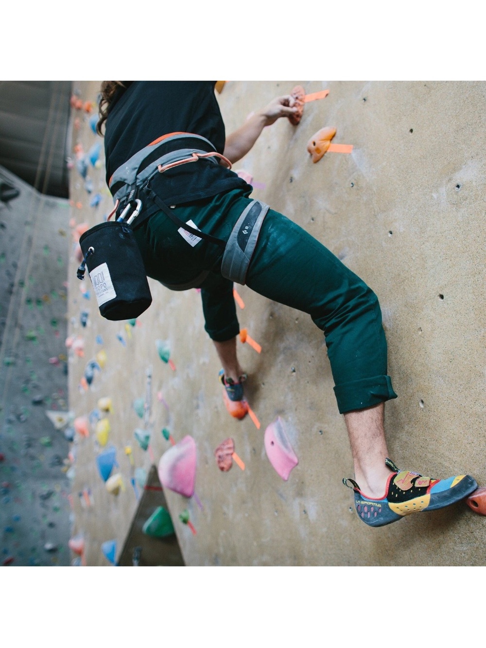 Topo Designs Dark Green Pants with Red Belt